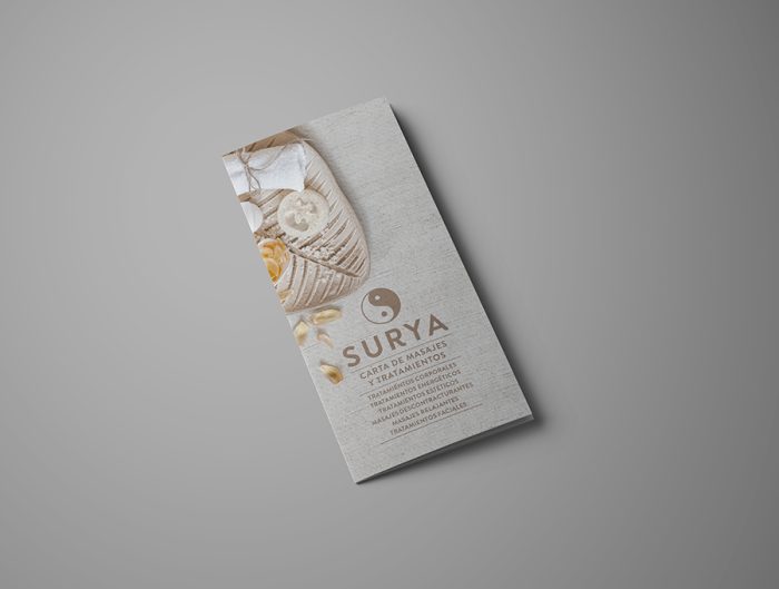 KOBATA Diseño de triptico para Surya. Carta de servicios 2024
