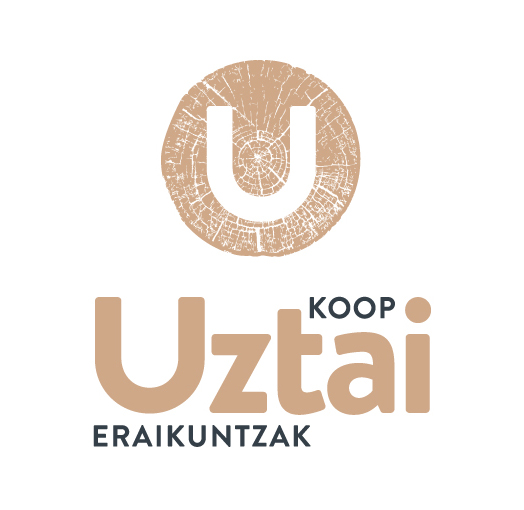Diseño de marca. Branding. Uztai Koop.Eraikuntzak