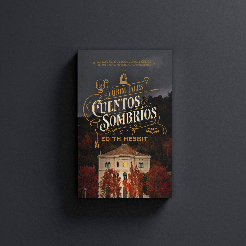 Cuentos sombríos de Edith Nesbit: diseño de portada.