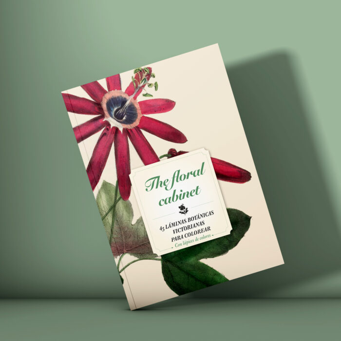 THE FLORAL CABINET, 45 láminas botánicas para colorear